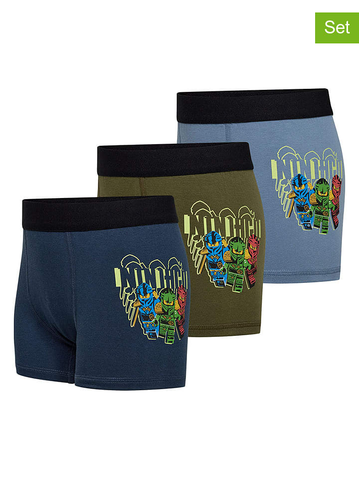 LEGO 3er-Set: Boxershorts in Bunt - 98/104