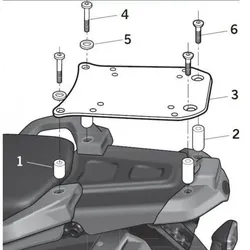SHAD Top Master Befestigungssatz Yamaha