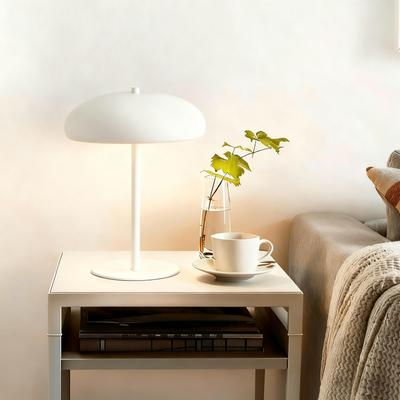 OTTO HOME Tischleuchte "Jessee", beige, 1, Ø 25cm H: 32cm, 1 Stk., Leuchten, blendfreies Licht - ideal als Deko- oder Nachttischleuchte, Tischleuchte