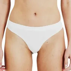 Bread and Boxers Cotton Thong 2P Weiß Ökologische Baumwolle Medium Damen