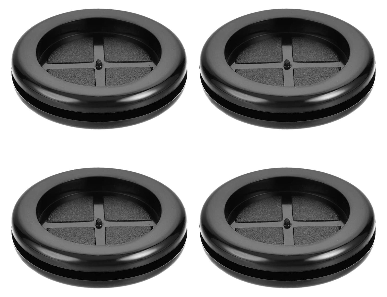 Dripio Set van 4 rubberen afsluitringen, 35 mm, zwart