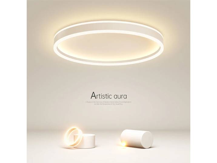 Minimalisme moderne rond Led plafonniers Dimmable salon chambre lampe éclairage intérieur décor à la maison étude Lustre luminaires