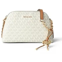 Michael Kors für Damen. 32T6GX4C1B Kleine beige Freddie Umhängetasche mit Kette (OSFA), Lässig, PVC