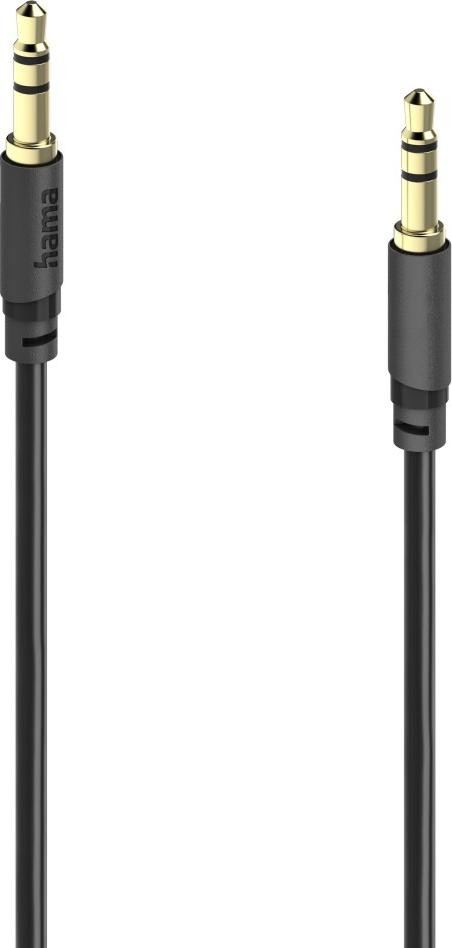Hama Samec audio kabel, 3,5 mm, 3 meter, zwart