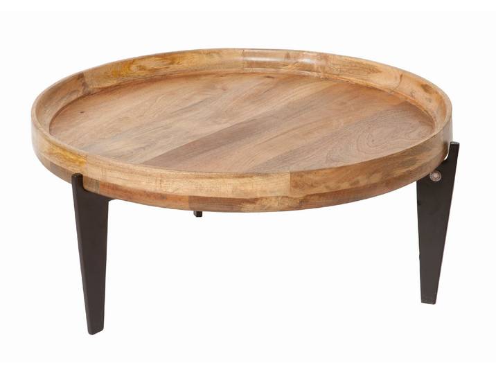 SIT Möbel TAYLOR Couchtisch Mangoholz, Beine Metall