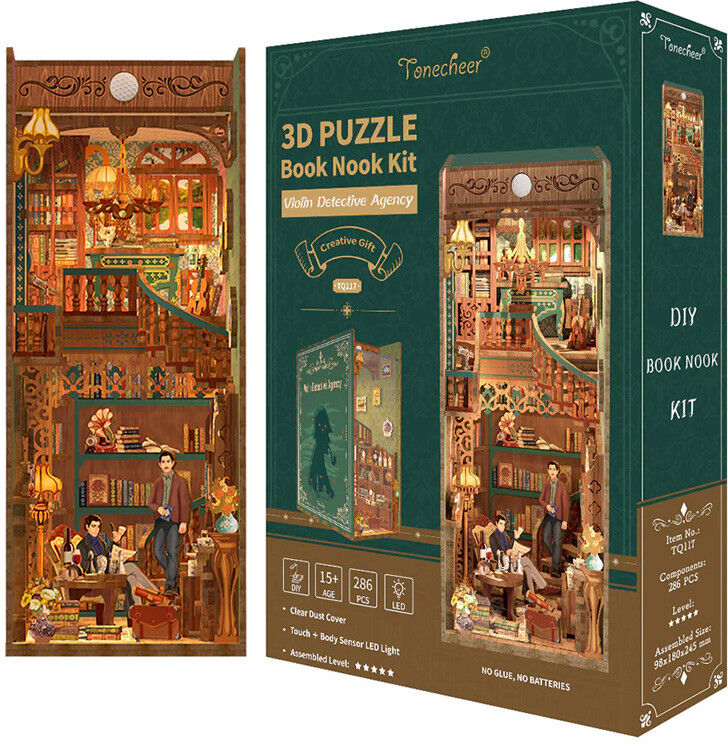 Book Nook Violin Detective Agency - Tonecheer
