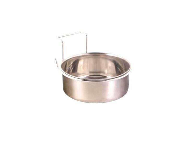 Trixie 5498 roestvrijstalen bak met schroefbevestiging, 600 ml/ø 12 cm