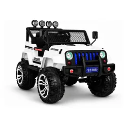 Elektrische Fahrt Auf Auto S2388 Jeep Weiß 4x45W