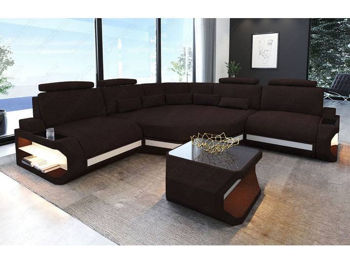 Mini Stoff Ecksofa Asti L-Form