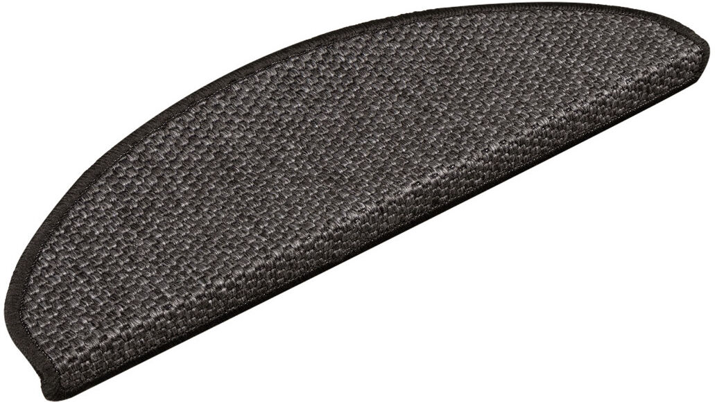 Hykkon Shellson Non-Slip Stair Tread Anthracite Semi-Circle 21cm x 65cm