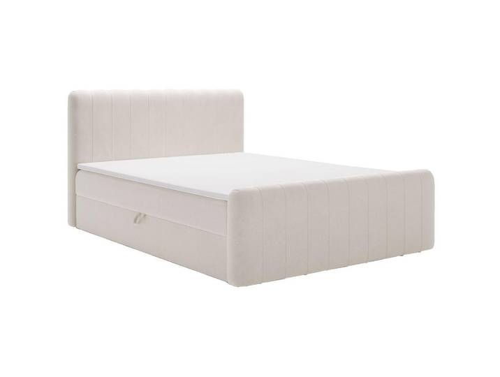 Graingold Boxbett Osteno 160x200 Cremige, Creme, 160x200 cm, Schlafzimmer, Betten, Boxspringbetten
