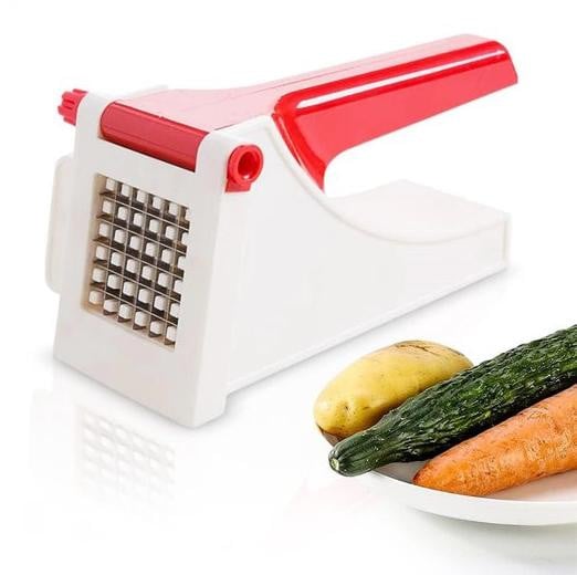 Witte plastic handmatige slicer voor het snijden van salade en groenten