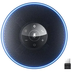 EMeet OfficeCore M2 Wireless Conference Speaker (Black), Konferenzgerät, Schwarz