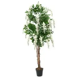 Europalms, Kunstpflanzen, Goldregenbaum, Kunstpflanze, weiss, 150cm (150 cm)