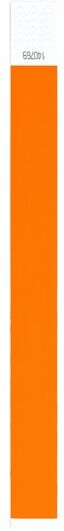 Bracelet d'événement personnalisable en fibre synthétique Party orange TAILLE UNIQUE ADULTE