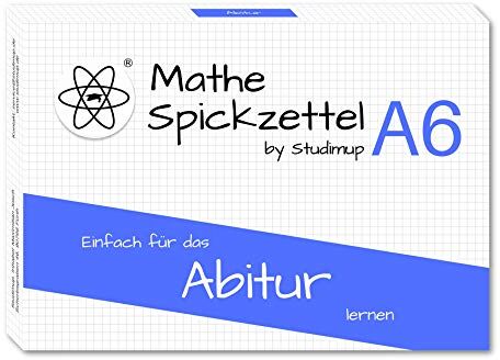 Studimup (Inhaber: Maximilian Josch) - Mathe Spickzettel A6: Abitur - Preis vom 09.10.2026 07:28:09 h
