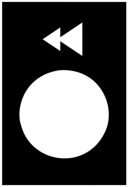 Schneider Electric Plaque de symbole noire ZB2BY2906 (ZB2BY2906)