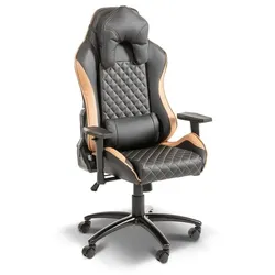 BOOOM Gamingstuhl Cockpit Lederoptik Schwarz