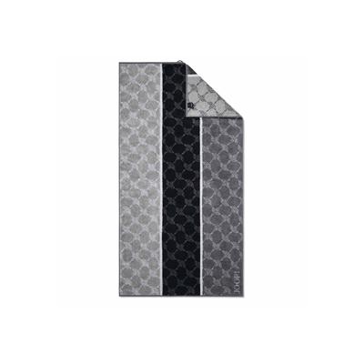 Handtuch JOOP "Handtuch Cornflower Stripes 1er Pack", schwarz, B:80cm, Obermaterial: 100% Baumwolle CO., Handtücher
