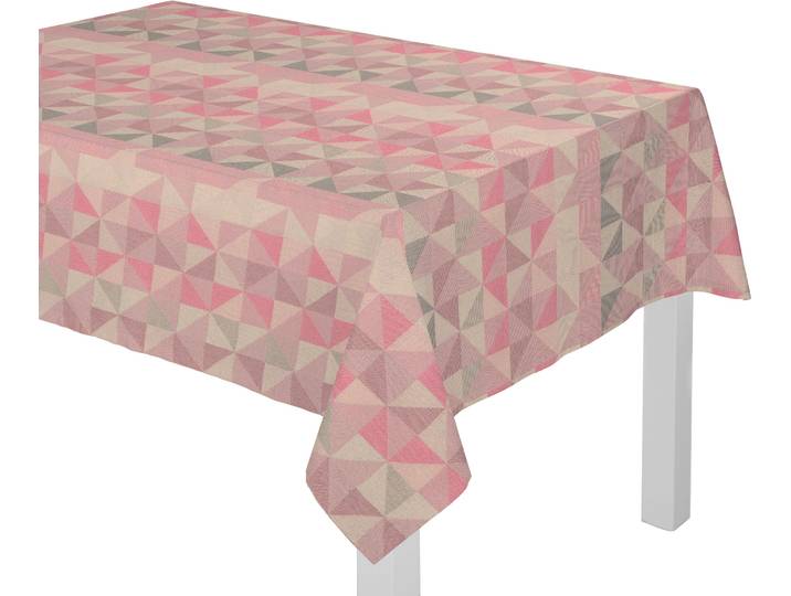 Tischdecke ADAM Bio Bel Gr. 1, rosa, B:120cm L:120cm, Bio-Baumwolle, Tischdecken, Tischdecke, aus 100% Bio-Baumwolle