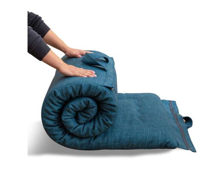 Matelas Futon Pliable Portable Tissu Hypoallergénique Et Coussin De Matelas En Mousse Avec Poignée Et Fermeture À Glissière Pour D'