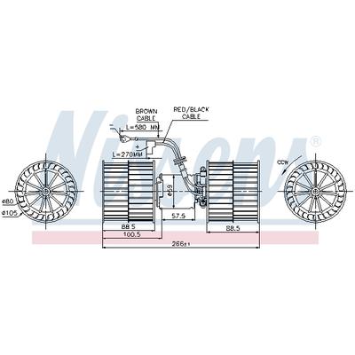 NISSENS Innenraumgebläse 87071 für Ford