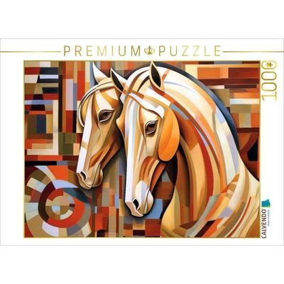 CALVENDO Puzzle Akhal-Teke - die eleganten Pferde Asiens | 1000 Teile Lege-Größe 64x48cm Foto-Puzzle für glückliche Stunden
