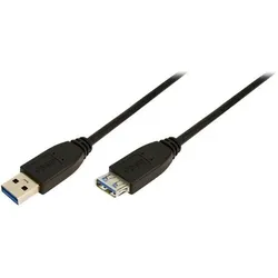LogiLink USB Typ A (M) zu USB Typ A (W), USB 3.0, 2m