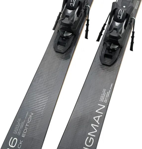 All Mountain Ski Elan Wingman 86 Schwarz Edition + EMX 12 (168cm - Black Edition)