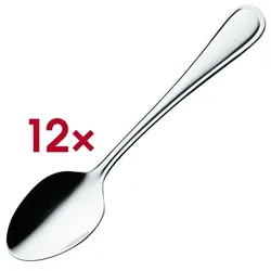 Solex 12er Pack Dessertlöffel »Selina« silber