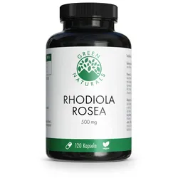 GREEN NATURALS Rhodiola Rosea 500 mg hochdosiert 120 St