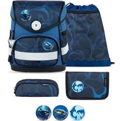 Belmil Belmil Compact ergonomisches Schulranzen-Set 5-teilig "Wave Storm" Koffer24