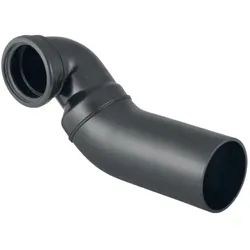 Geberit Pe Anschlussbogen 366913161 DN 90/90, 90Grad, PE-HD, für Wand-WC, links gekröpft