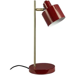 Dyberg Larsen, Tischlampe, Dyberg-Larsen - Ocean Table Lamp - Dark Red/Brass (E14)