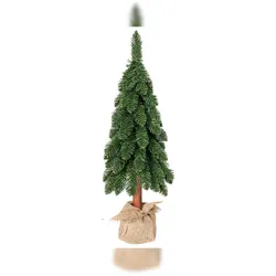 Christmas Decorations Tannenbaum künstlich im Stoffsack 65cm - kleiner Deko Christbaum Weihnachtsbaum Kunstbaum Dekobaum Weihnachtsdeko & Winterdeko Grün