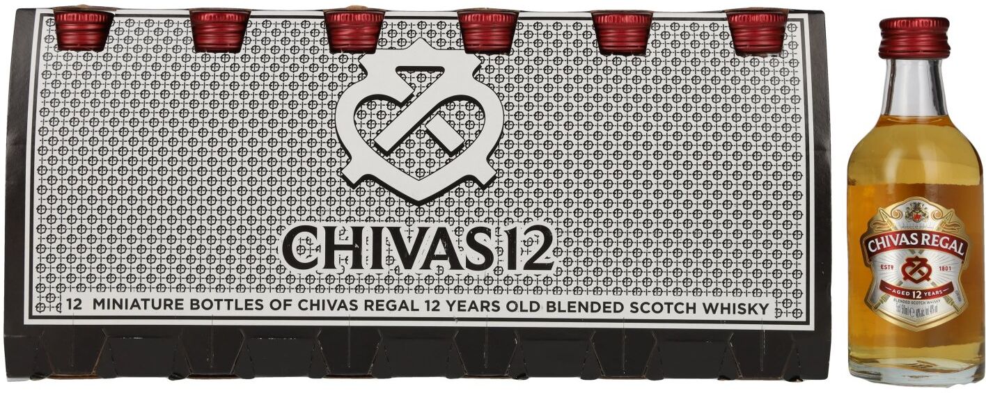 Chivas Brothers Chivas Regal 12 Years Old Blended Scotch Whisky 40% Vol. 12x0,05l