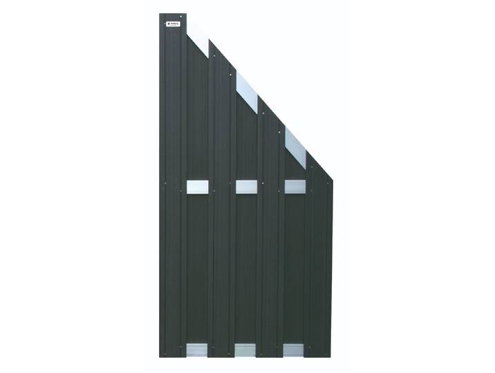 Tuinscherm schutting composiet zwart 90x180/93cm