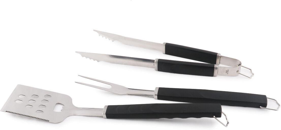 TrendLine Grillbesteck Set Edelstahl mit Kunststoffgriffen