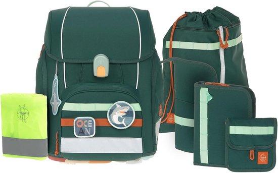 Ergonomische 7-teilige Schultasche für Kinder - Wasser Repellent mit Reflektoren