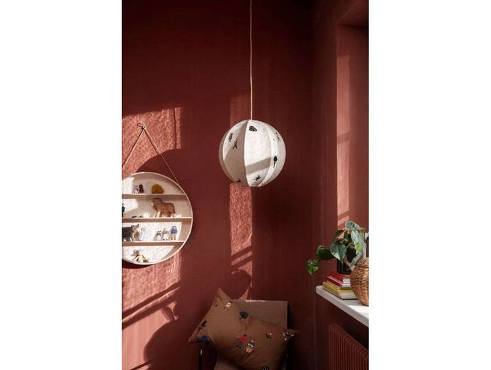 The Park Abat-jour Embroidered Textile - Ferm Living - Tissu / textile