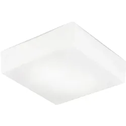 ROSSINI ILLUMINAZIONE Binnie Applique Quadratische Deckenleuchte, satiniertes Glas, E27-Anschluss, IP20, 30 cm – Rossini Group – Innenleuchte aus mundgeblasenem Glas