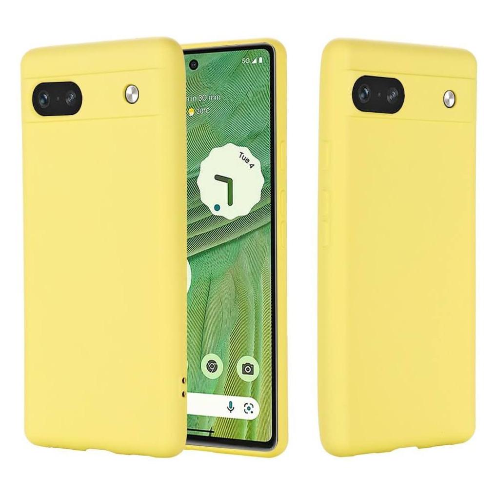 Cover-Discount Google Pixel 7a - Silikon Gummi Hülle gelb (Google Pixel 7a) (660128871D)