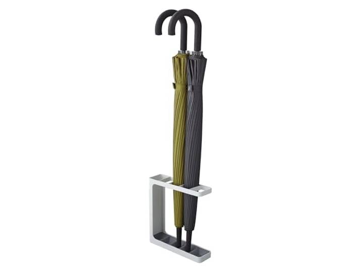 YAMAZAKI 7930 Grind Porte-Parapluie\, Blanc\, Acier/Polypropylène\, Minimaliste\, 23.5 x 6.5 x 24.3 c m