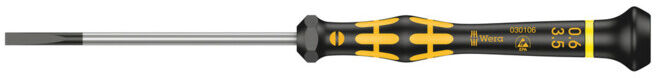 1578 A ESD Tournevis Kraftform Micro pour vis à fente, 0.60 x 3.5 x 80 mm ; Wera (05030106001)