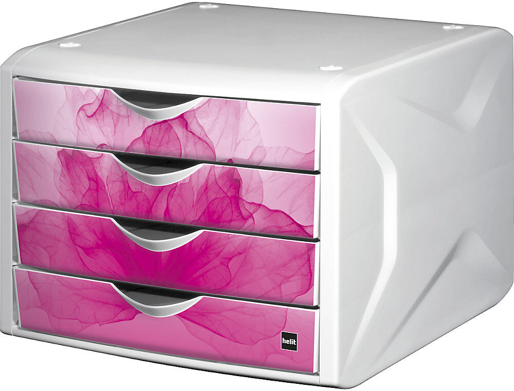 Schubladenbox, HxBxT 212 x 262 x 330 mm, VE 5 Stk, Schubladendesign wild flower helit