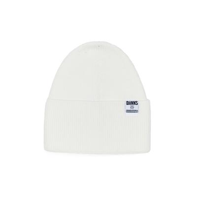 Beanie DJINNS "Djinns Djinns Basic Beanie Wooly Knit Mützen", Herren, Gr. onesize, weiß (winter weiß), Kunstfaser, Mützen Beanie