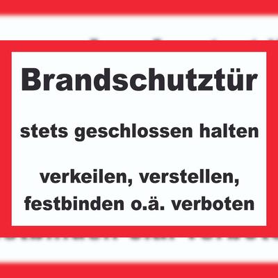 HB-Druck Brandschutztür Schild A6 (105x148mm)