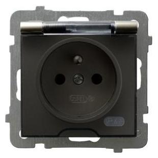 Ospel Lizdas AS bryzgoszczelne su uziemieniem IP44 satyna light (GPH-1GZ/m/45/d) (GPH-1GZ/m/45/d)