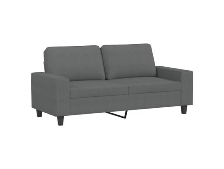 Todiikf 2-Sitzer Sofa Dunkelgrau 140 cm Stoff Polstersofa Couch Modernes Polstersofa mit dicker Schaumstofffüllung und stabilem Metallgestell für Wohnzimmer und Schlafzimmer.