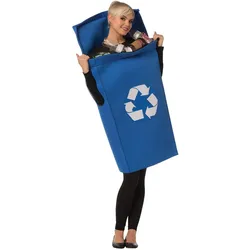 Rasta Imposta Blaue Mülltonne Kostüm (One Size)